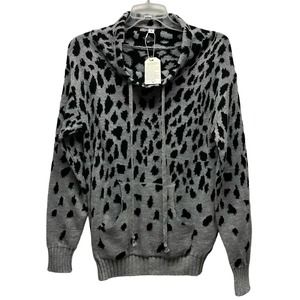 NEW! Made With Love Women’s Oversized Medium Cowl Neck Long Sleeve Sweater, V554